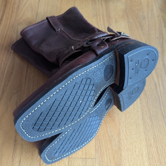 FRYE harness leather mid boots 8.5 - Picture 13 of 16